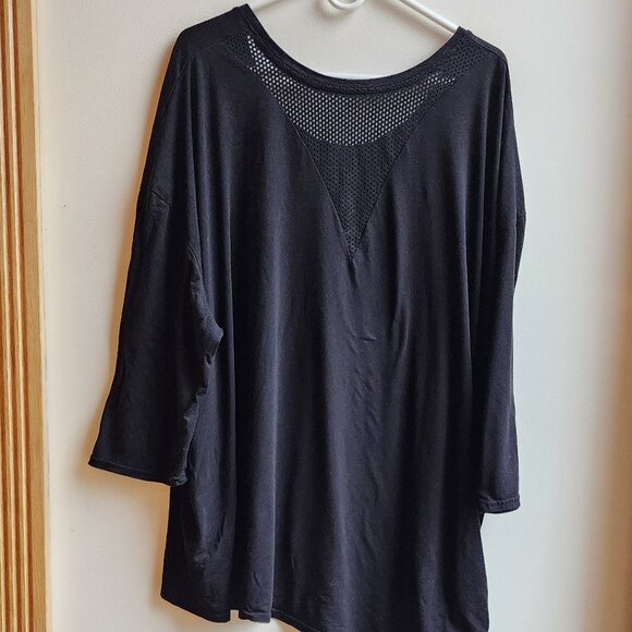 Target Black Side Knot Mesh Back Short Sleeve Jersey Size 3X - Picture 14 of 14